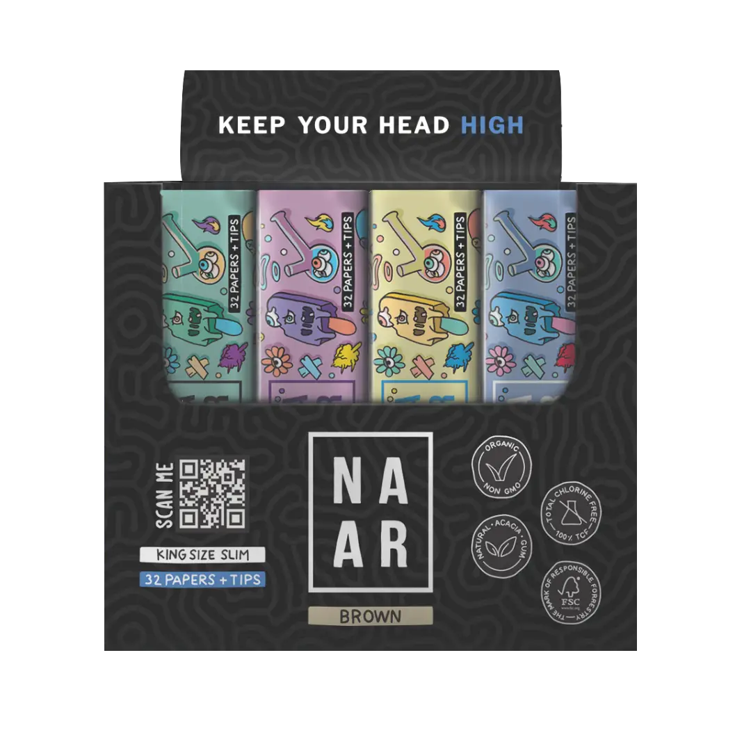 [NU112-D] NAAR King Size + Tips Rolling Papers
